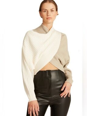 AMUR Milena Crop Wool Sweater